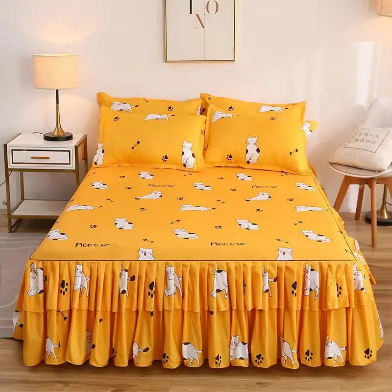 

2020 New Band Brand Cotton Bedspread Bedcover Bed Sheet + 2 Pillowcovers Kids Girl Bedspreads Bedskirt Coverlet Bed Bed Sheet