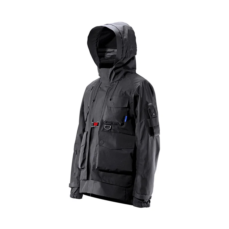Endee LUSION Techwear унисекс 3 в 1 Черная лазерная резка водонепроницаемая ветрозащитная