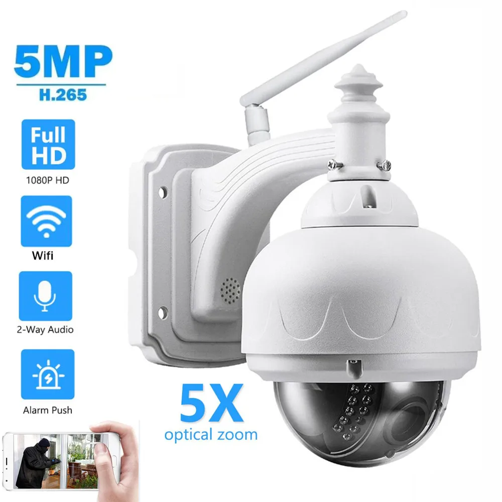 OwlCat Full HD 1.3MP 2MP 5MP PTZ Dome Беспроводная ip камера Wifi 5X оптический зум встроенный