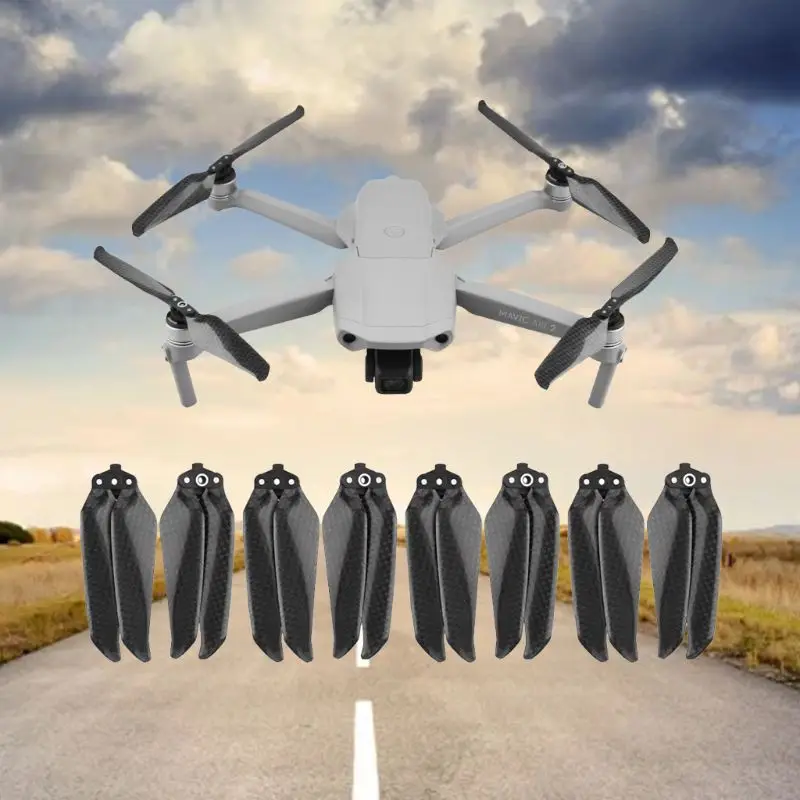 

1Pair Low Noise Props Blade Carbon Fiber Propellers for D-JI Mavic Air 2 Drone Replacement Repair Parts Accessories