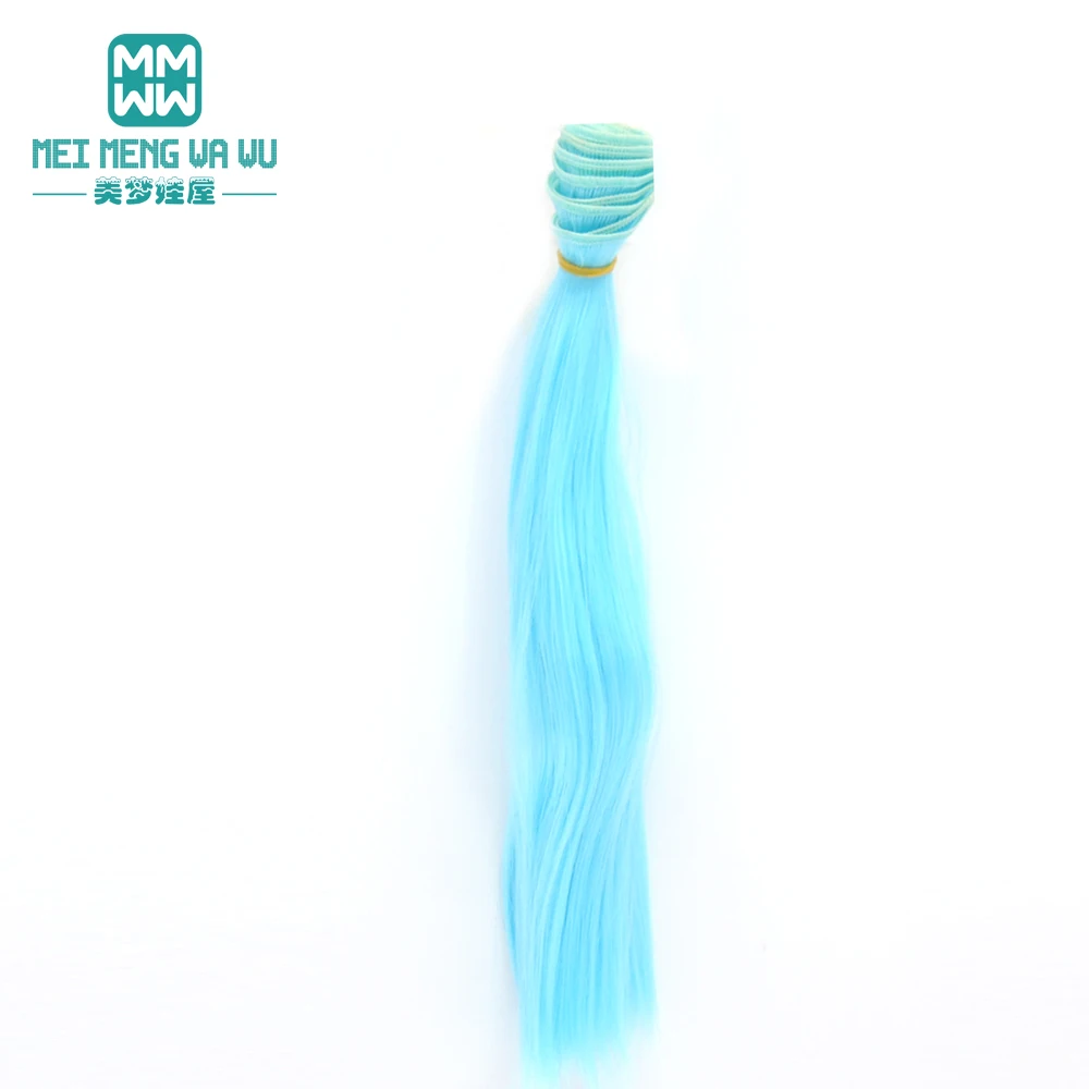 1 шт. 25 см * 100 кукольные парики волосы для кукол BJD/SD куклы Сделай Сам белый черный