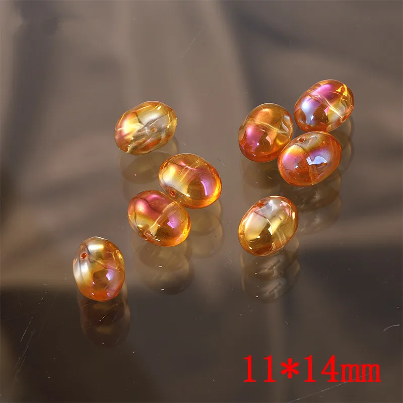 

Geometry oval shape Straight hole color glass beads 100pcs/lot diy jewelry bracelet/earring/necklace pendant accessory