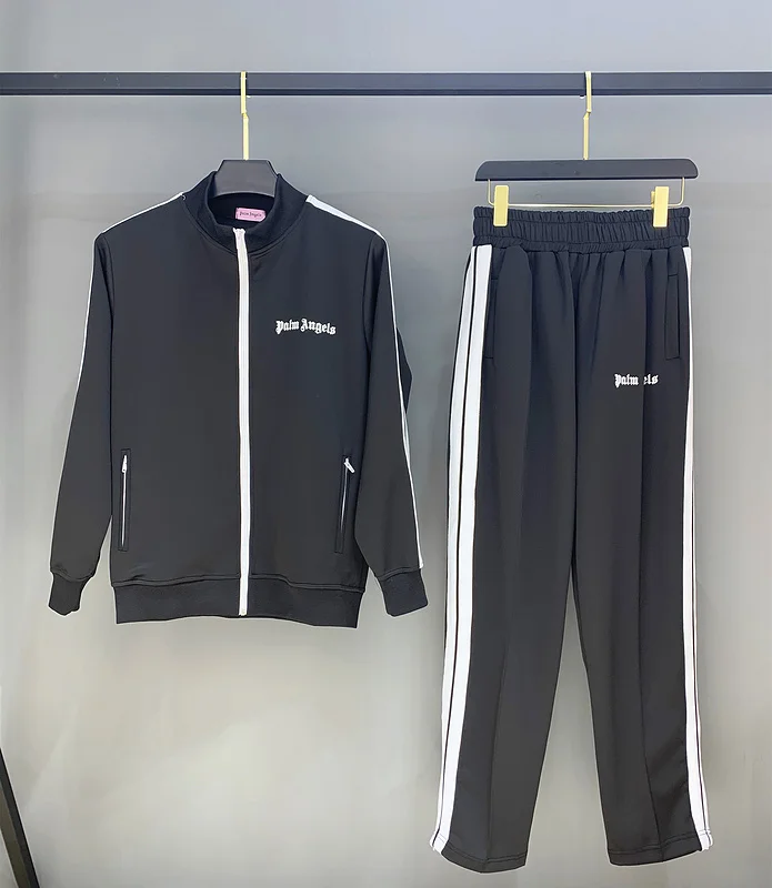 

Palm angels Trendy fashion personality all-match striped sports casual suit