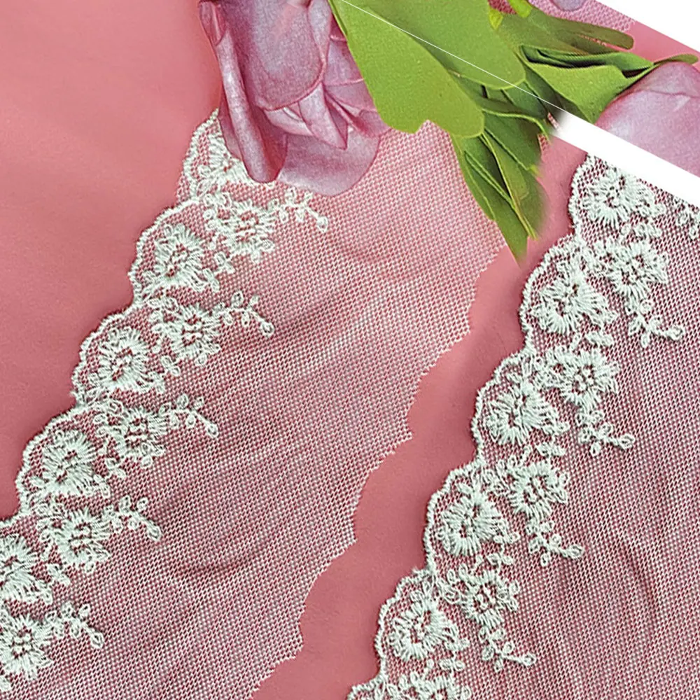 

1 yard Exquisite 5cm width Water Soluble Lace Fabric trim Wedding Skirt Dress Sewing Embroidery Home Curtain wedding applique