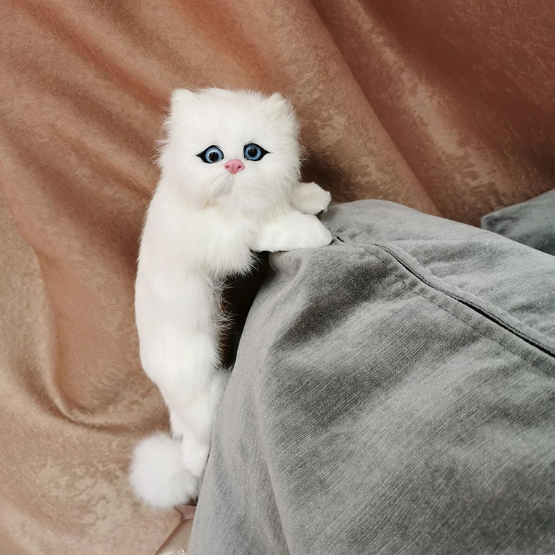 Реалистичная имитация кота плюшевая игрушка котенок киска кукла фигурки