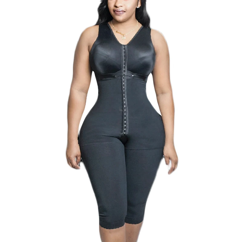 

Women's Corset Hook And Eye Front Closure High Compression Waist Trainer Tummy Control Shapers Underwear Skims Fajas Colombianas