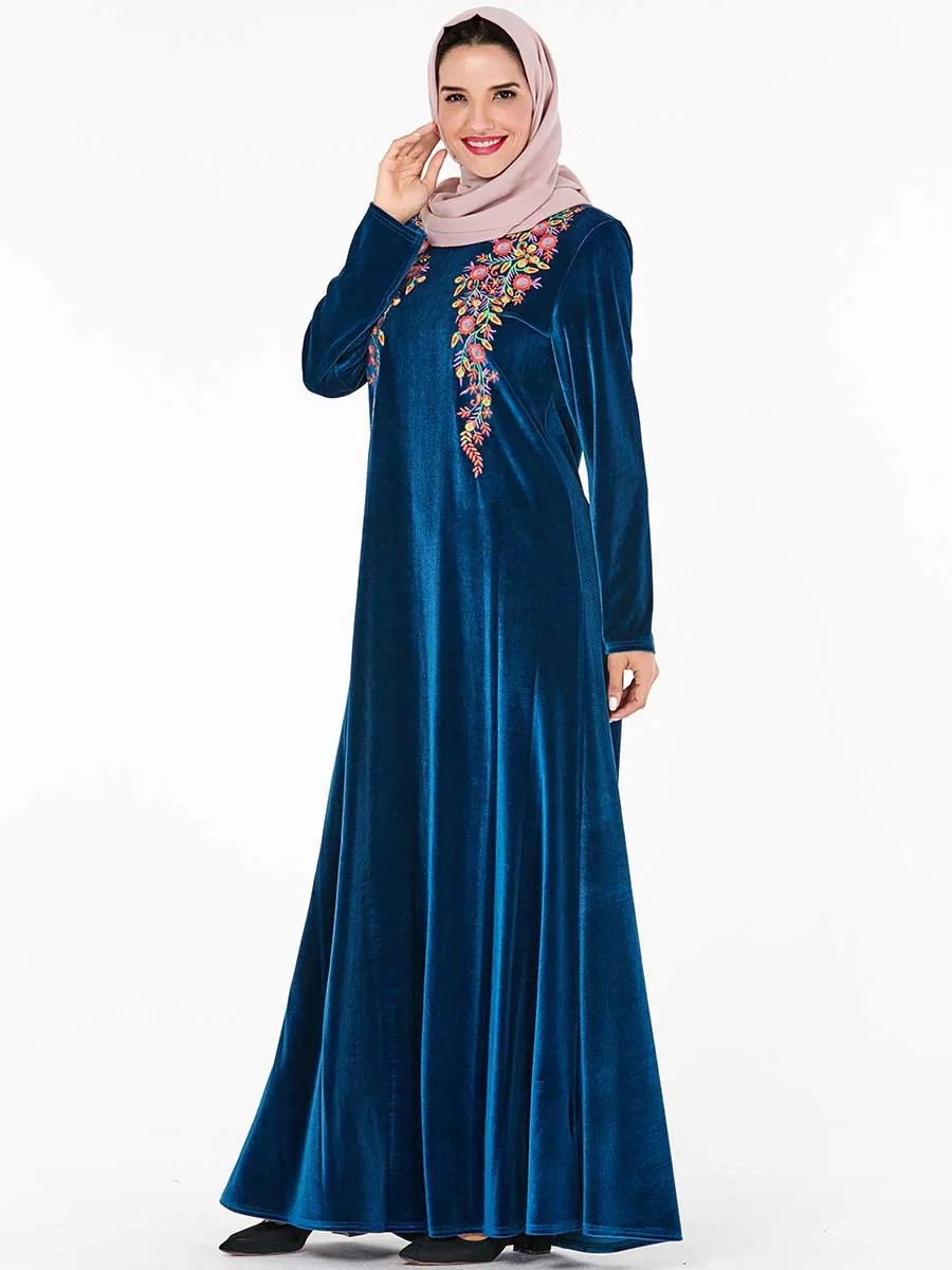 2019 abaya Дубайский мусульманский халат-кимоно одеяние мусульмане мусульманская