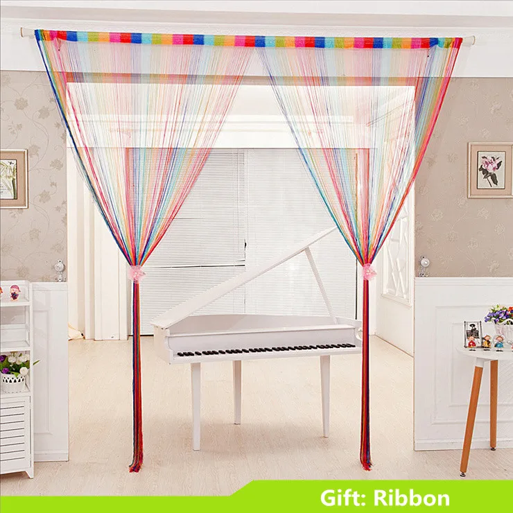 Многоцветная новая линейная штора с прямой перегородкой занавеска для спальни