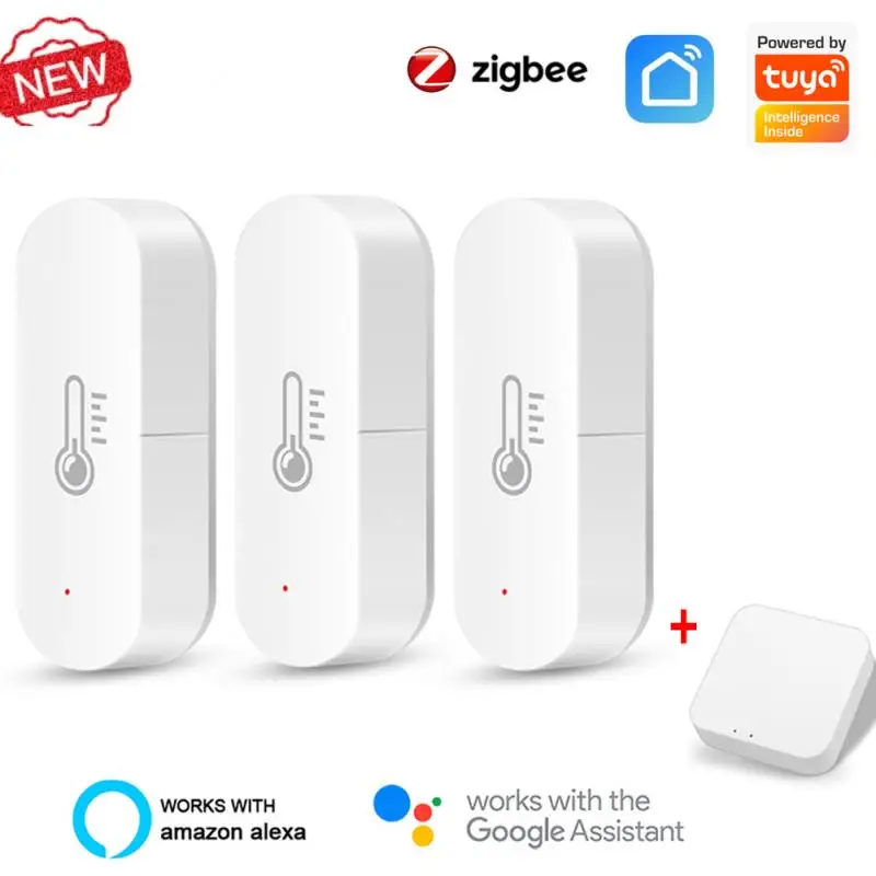 Датчик температуры и влажности Tuya ZigBee с Wi-Fi комнатный гигрометр термометр