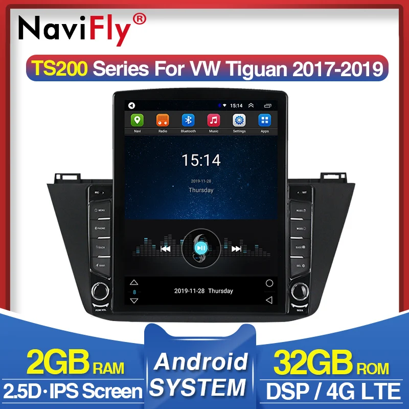 4G LTE WIFI IPS DSP 9.7&quot Android 9.0 For Volkswagen Tiguan 2 Mk 2016 2017 2018 Car Radio Multimedia Video Player Navigation GPS |
