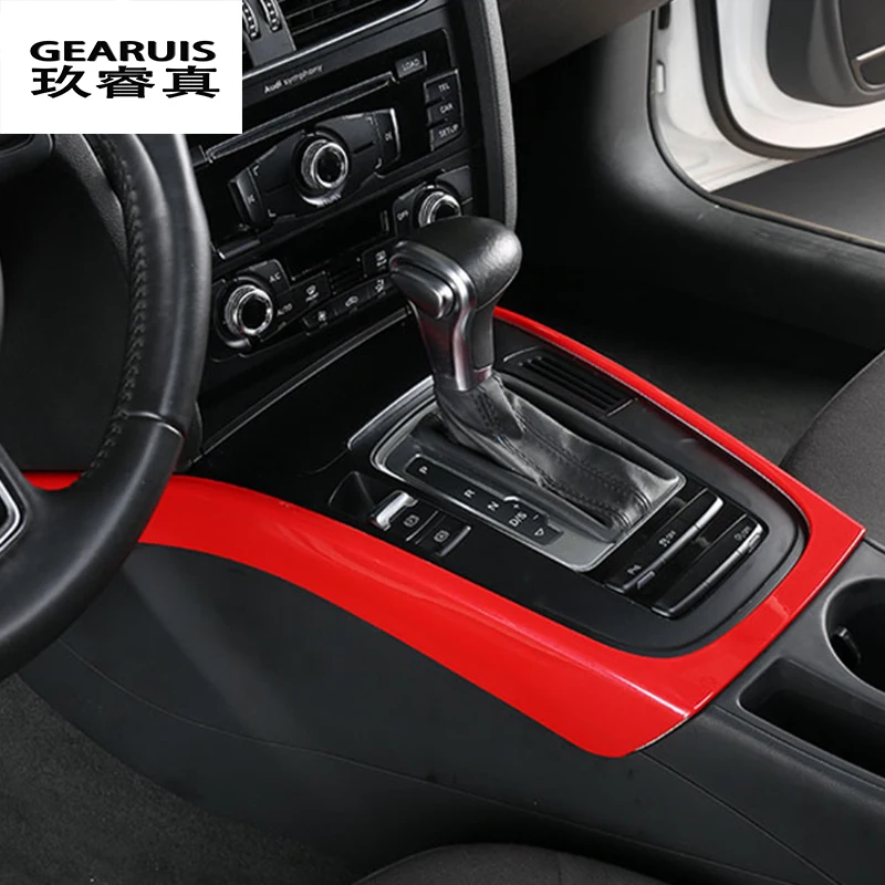 Rivestimento della copertura della decorazione del telaio del cambio della Console centrale per Audi A4 B8 A5 2009-2016 Car Styling accessori interni Auto modificati