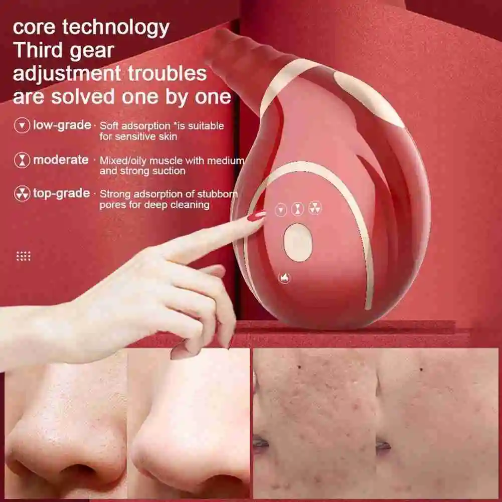 

Small Conch Electric Vacuum Blackhead Remover Blackhead Remover Face Deep Nose Cleaner Pore Acne Clean Skin Tool