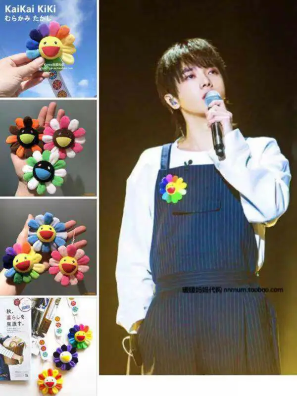 Новейший горячий цветок Такаши Мураками Кики кайкаи брошь Радуга Подсолнух булавка ремень со значком плюшевые милые игрушки