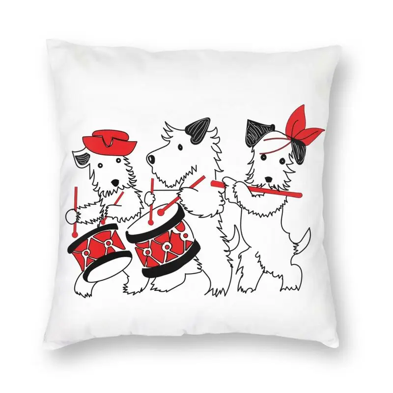 

Fashion Scottish Terrier Dog Cushion Cover 40x40cm Scottie Pet Lover Soft Luxury Pillow Cases Living Room Decoration