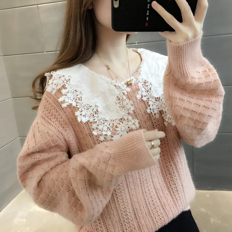 

Feminina Winter Harajuku Women Sweater women Pullovers CasualSplit Korean one
