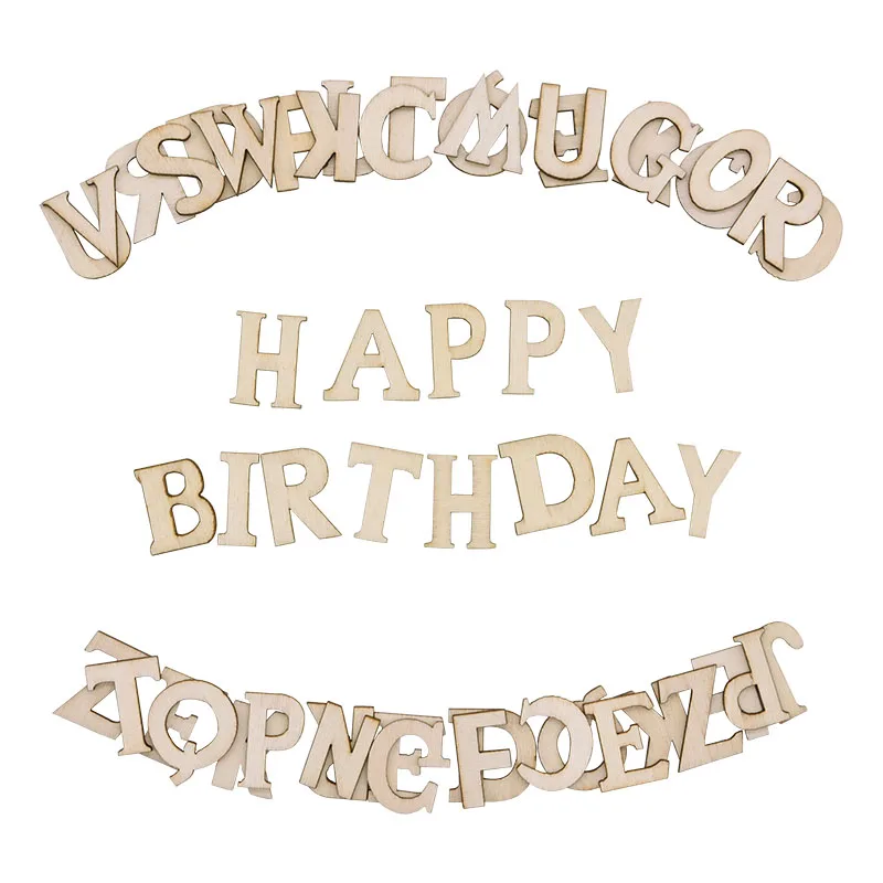 100 шт. деревянные декоративные буквы английского алфавита цифры мини украшения