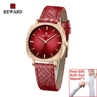 new reward women quartz wristwatch fashion wrist watches genuine strap derm watchband gift for mother wife and girlfriend