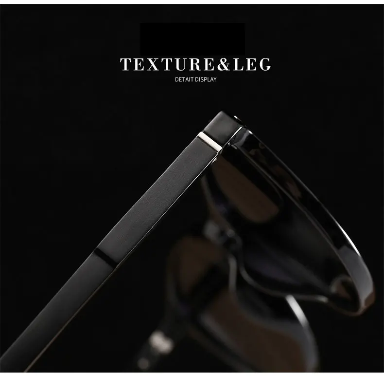Reven Jate Men Women Classic Retro Rivet Polarized Sunglasses TR90 Legs Lighter Design Oval Frame UV400 Protection 9900