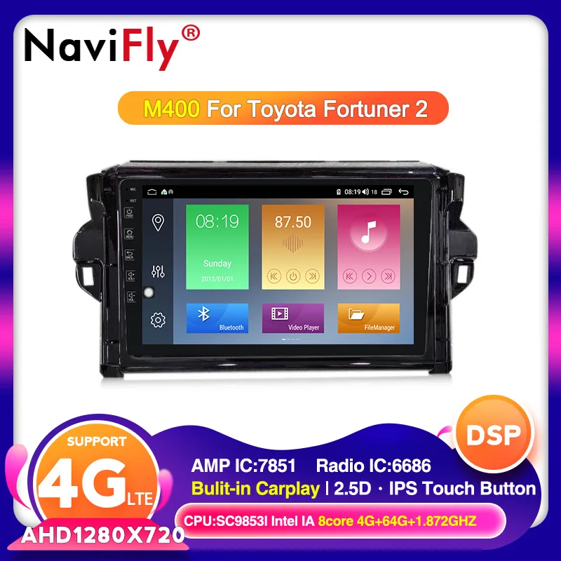 8 ядер 4G LTE Android 10 ips DSP + 64G для Toyota Fortuner 2 2015 2016 2017 2018 автомобильный dvd | Автомагнитолы -4000732732635