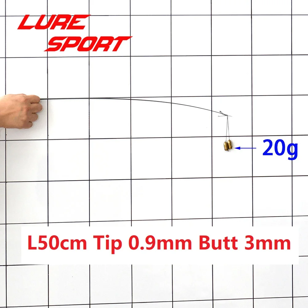 LureSport 4 шт. 50 см твердый углеродный наконечник удочки без краски стержень