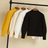 cropped tops blouses korean fashion ladies 2022 womens sweater clothes female style long sleeve top clothing outerwear basic