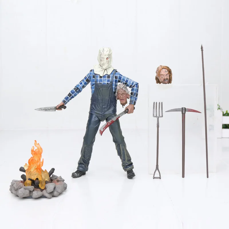 NECA 3D Friday figure 13th Freddy vs Jason Voorhees фигурка ПВХ фильм ужасов коллекционные вещи модель игрушки