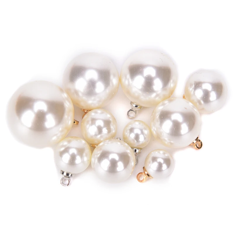 10 шт./лот круглая ABS имитация прелестная жемчужная подвеска для сережек браслетов