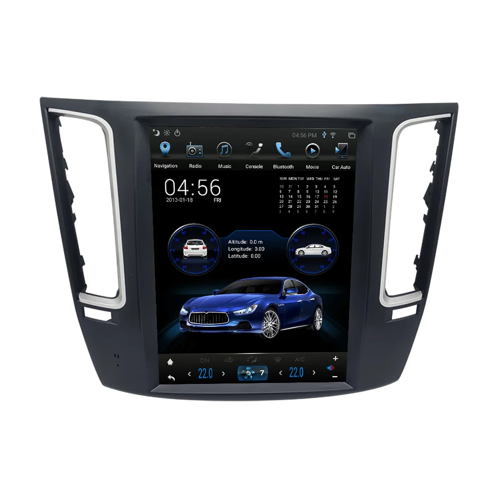 

Android 9 64G For Maserati Levante Tesla IPS Screen Stereo Multimedia GPS Navigation Car Player Radio Auto Head Unit Audio Video