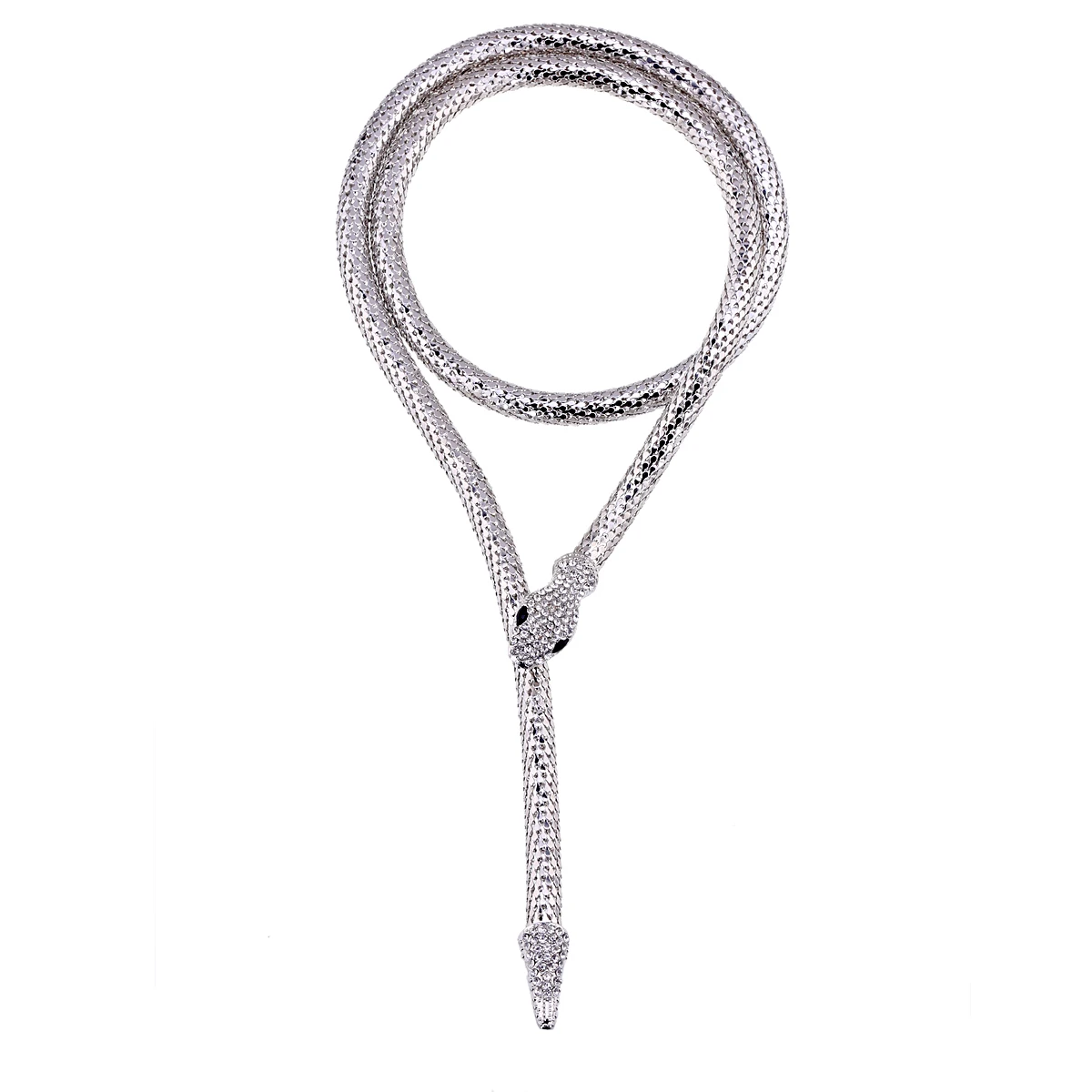 Punk Crystal Gold Plated Magnetic Snake Necklace For Women Magnet Chain On Neck Choker Female Jewelry Party Hallowmas | Украшения и