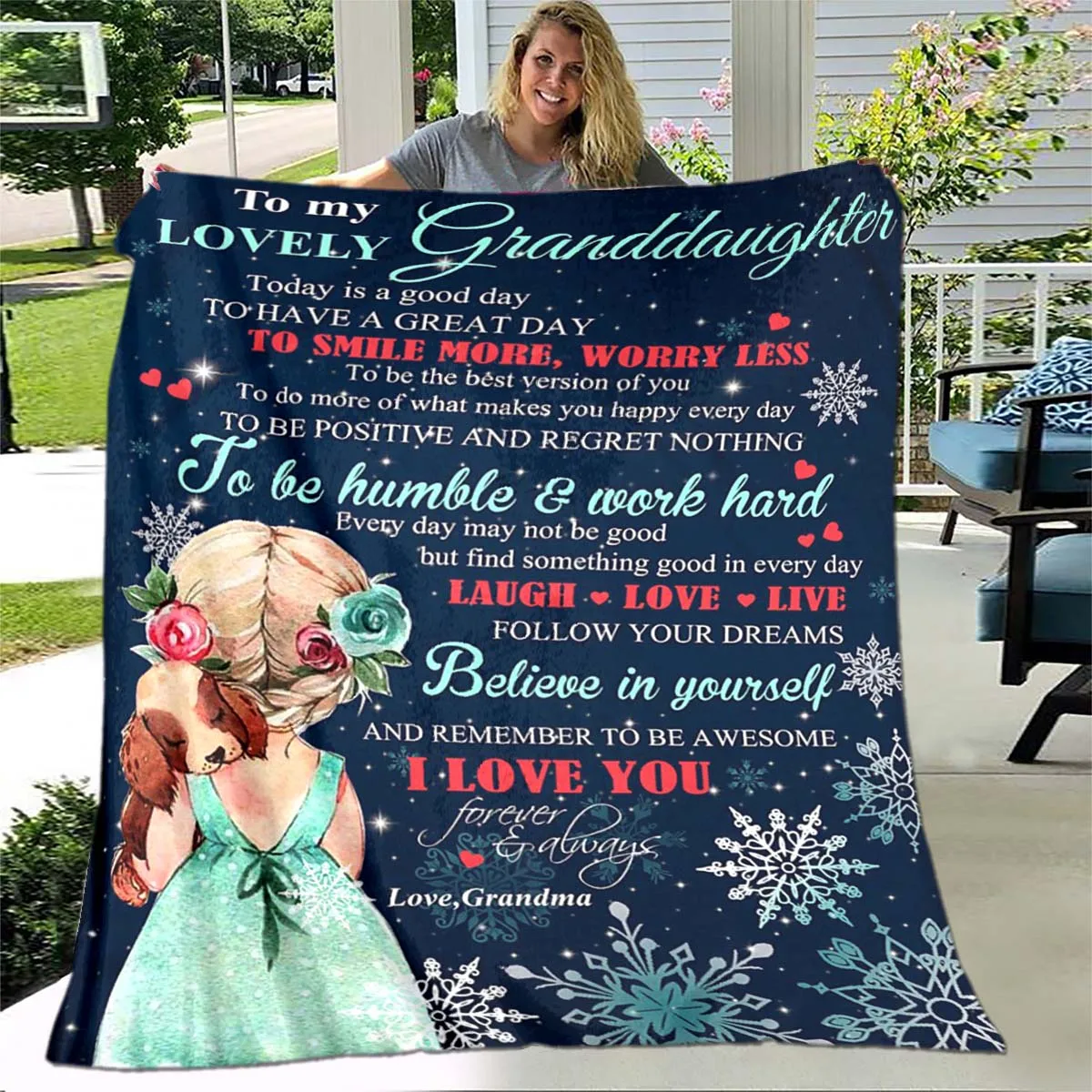 

To My Daughter Blanket Envelope Blanket Mother Loves You My Heart To You Throw Blanket Gift for Daughter Home Decor