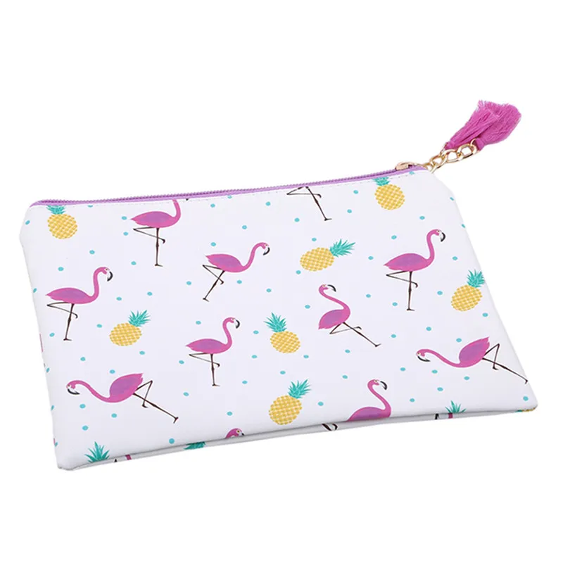 Новое поступление косметичка с фламинго женская сумка для макияжа дорожная