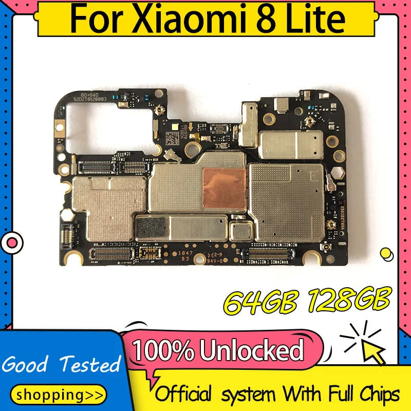 Материнская плата для Xiaomi 8 Lite материнская логическая оригинальная рабочая