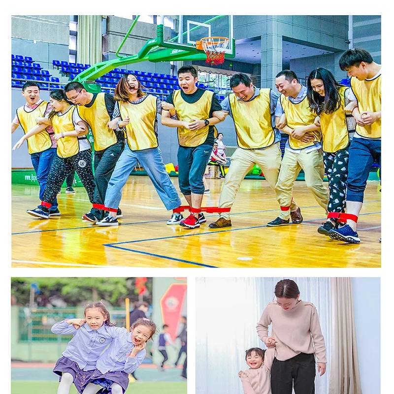 Трёхноговые повязки для детей и взрослых спортивные развлечения от 6 до 10 лет |