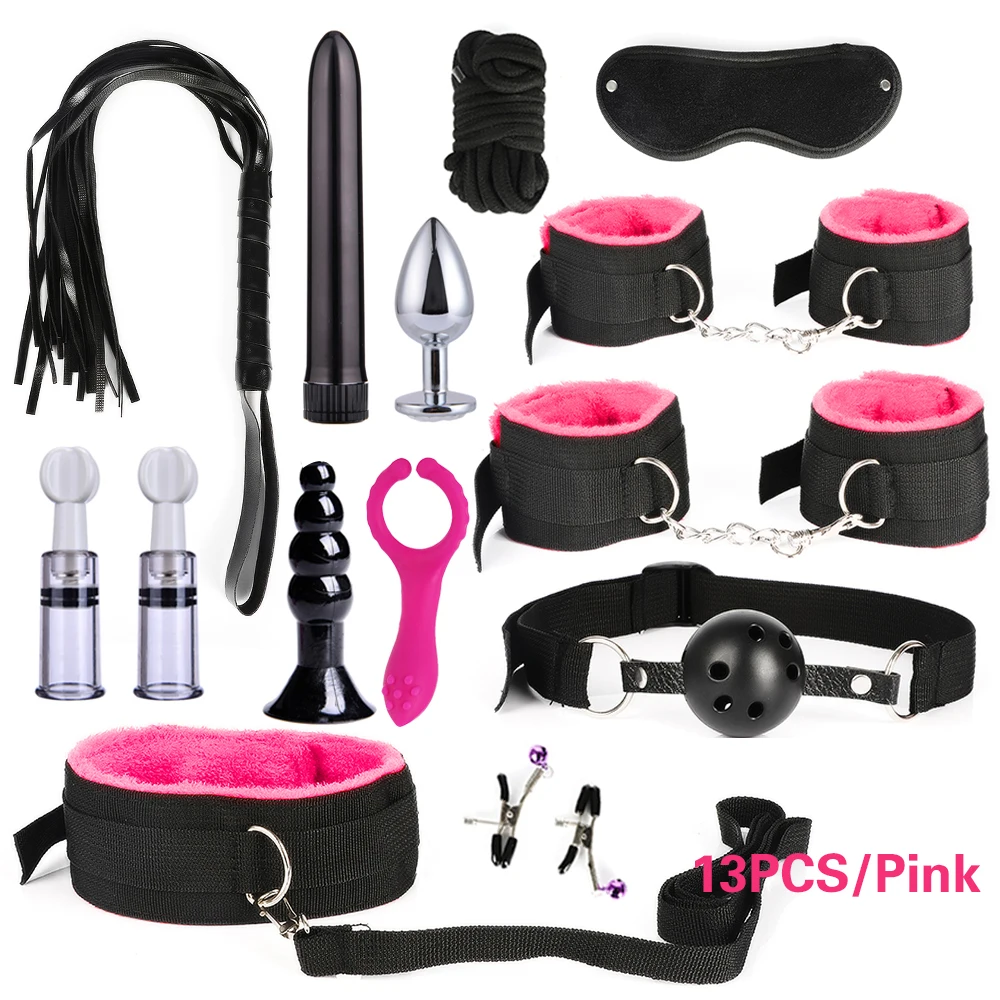 Вибратор секс игрушки для женщин наручники взрослых плетка кляп веревка