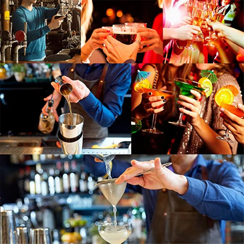 Нержавеющая сталь шейкер набор из 6 предметов костюм мартини пить Бармен