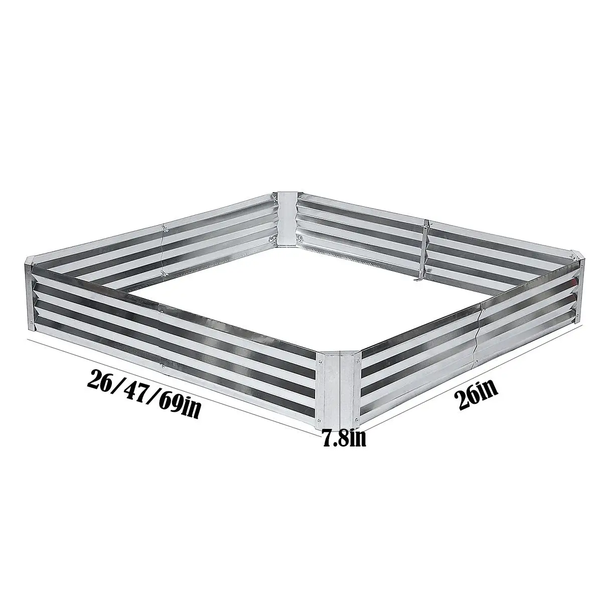 

Raised Plant Bed Garden Flower Planter Vegetable Box Planting Grow Bag Planting Pot for Plants Folding Metal Iron Nursery pot