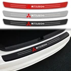 3D углеродное волокно Автомобильный задний бампер багажник противоскользящая Защитная Наклейка для Mitsubishi Evo X RVR Grandis Ralliart Lancer ASX