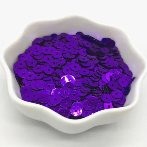 Dark purple 3 мм 4 мм 5 мм 6 мм плоский круглый ПВХ свободные Блестки блестка шитье ремесло для свадебного украшения одежды платье колпачки для обуви DIY аксессуары - Цвет: Dark purple