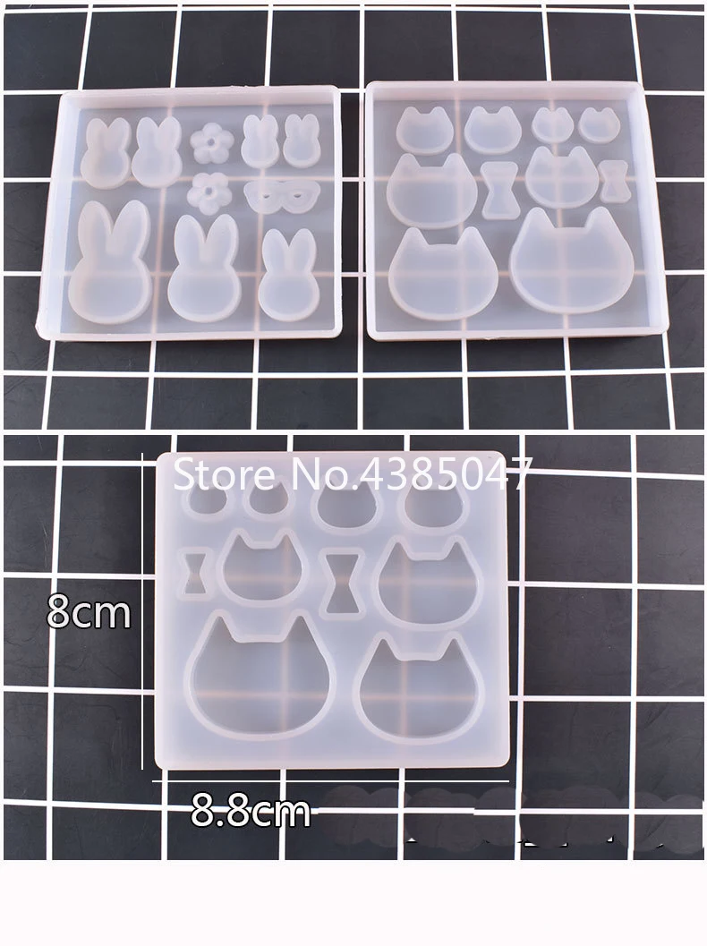 1 шт. форма в виде кошки кролика для поделок ожерелья ювелирные изделия подвески