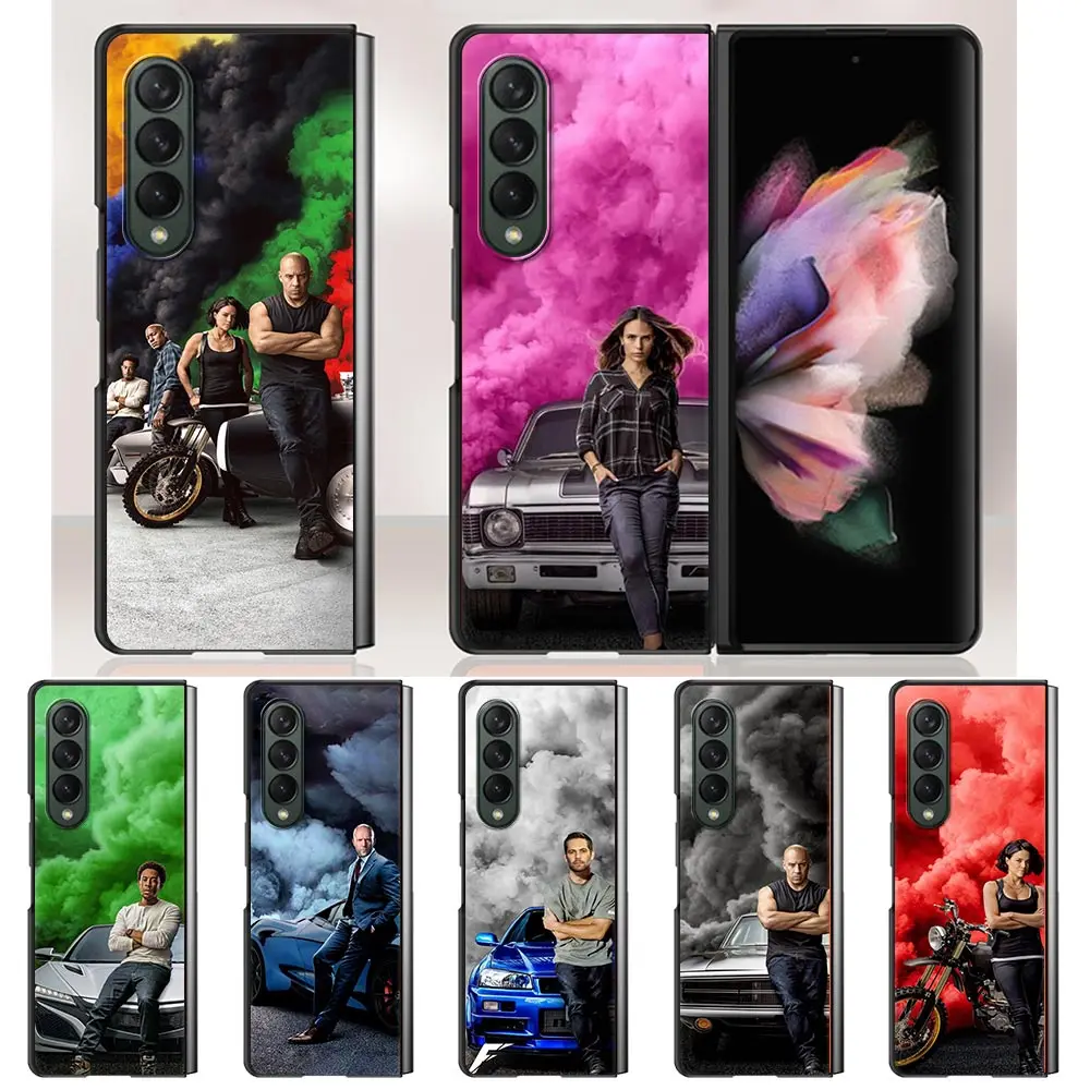 

Case For Samsung Galaxy Z Fold3 5G Hard Slim Cover Ultra-thin anti-drop For Galaxy Z Fold 3 Phone Shell Fast and Furious Moive
