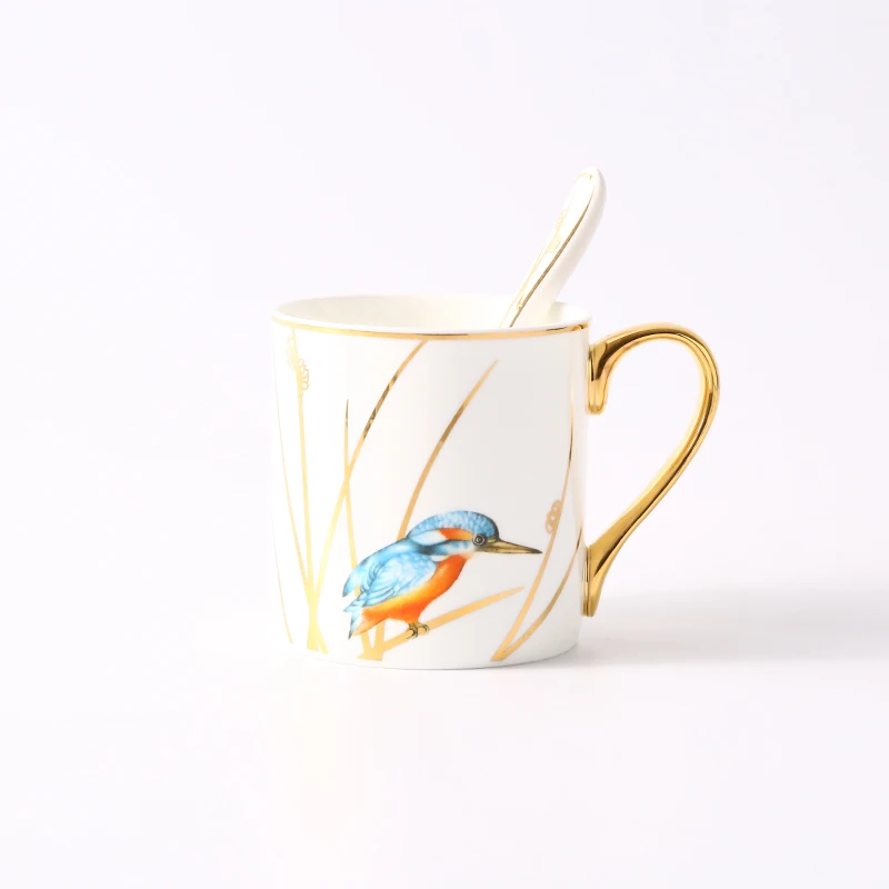 Большой фарфоровый кофейный чай с животным принтом фотографические винтажные