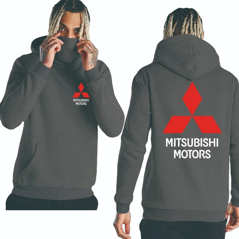 

2021NEW Men's Hoodie Cotton wool hoodie Mitsubishi Car Logo printing Spring Autumn high quality Pure cotton Men's sweatshirt