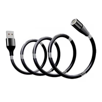 magic rope cable type c micro usb magnetic fast charging wire retractable data cable auro storage for iphone samsung huawei p30