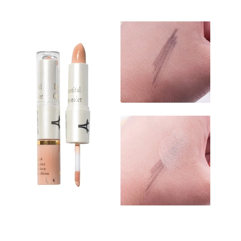 

1 Pc Double Ended Concealer Stick Waterproof Moisturizing Beauty Foundation Makeup Hide Blemish Face Contour Pen Lady Cosmetics