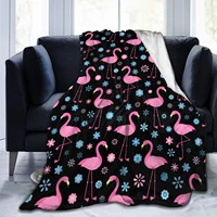 pink flamingo blanketflannel throw blanket ultra soft micro fleece blanket bed couch living room