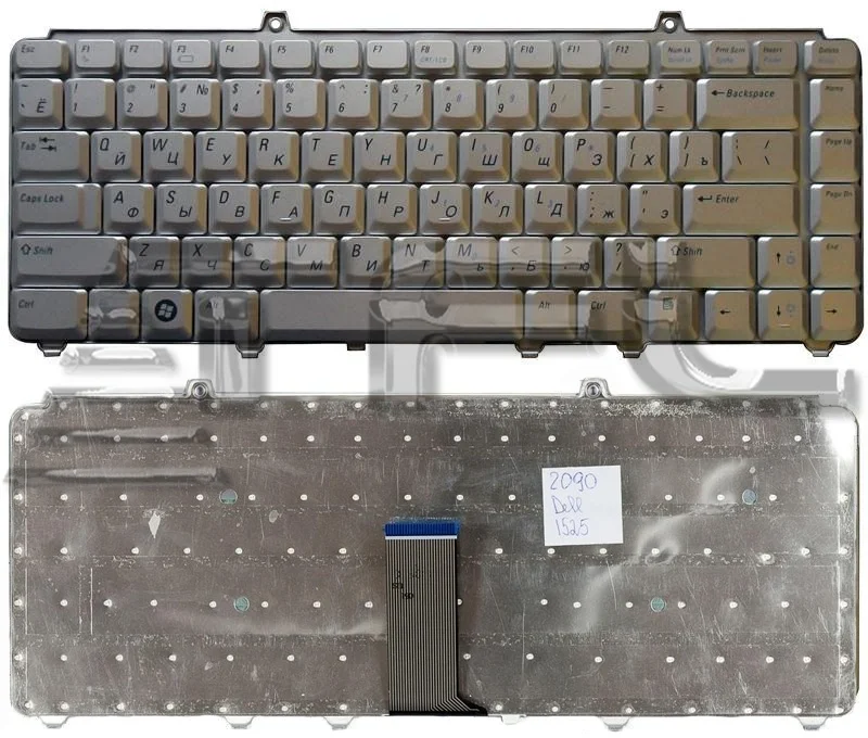 Клавиатура для ноутбука Dell Inspiron 1420 1520 1525 1526 1540 Vostro 1400 1500 XPS M1330 (серебро)|Клавиатуры
