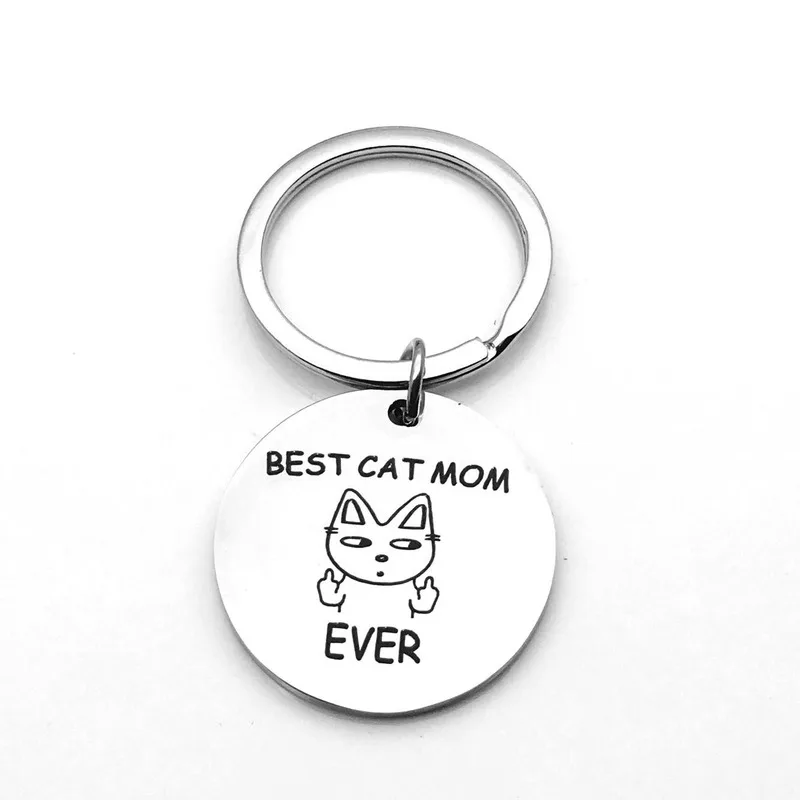 DoraDeer серебро Цвет Женские брелок Best кошка мама всегда для ключей винтажная сумка