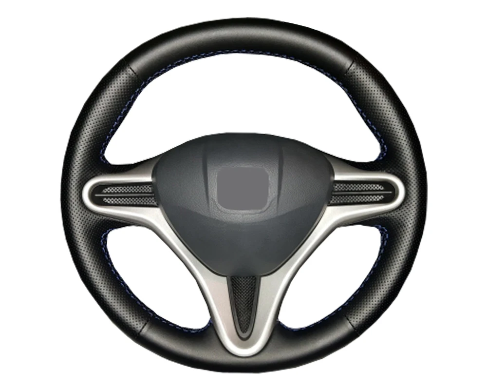Оплетка рулевого колеса автомобиля из искусственной кожи для Honda Civic Old Civic 2006-2011/изготовленная на заказ Автомобильная крышка рулевого колеса
