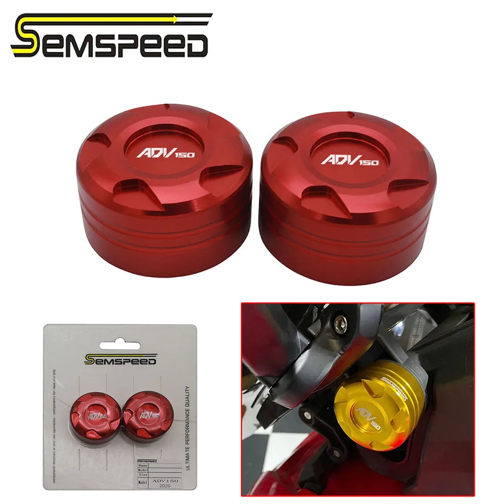SEMSPEED CNC 2 шт. для Honda ADV150 логотип 2019 2020 аксессуары ветрового стекла крышка адаптера