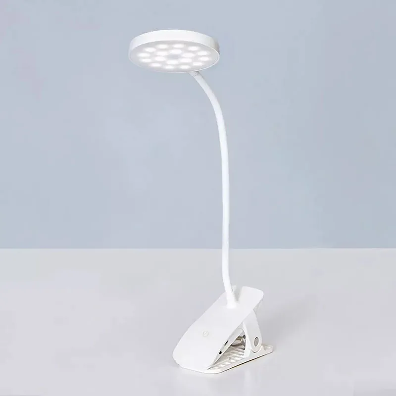 

Xiaomi Clip-On Desk Lamp Light Desk Lamp USB Adjustable Table Lamp With Clip Book Light USB Led Rechargeable Portable Lighting